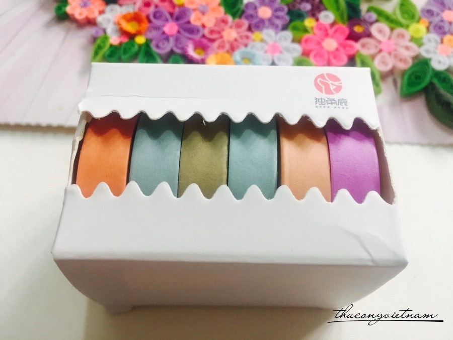 Băng keo giấy Washi Tape - Lavender